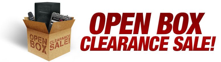 Open Box Clearance Sale