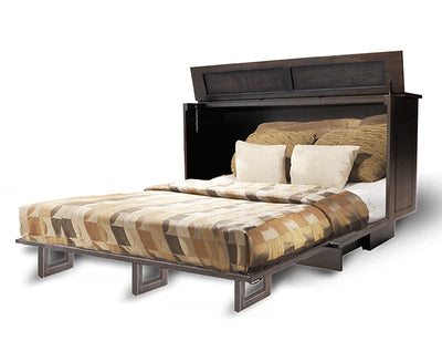 Low Stock Alert-Manhattan Premium Queen Cabinet Bed-With Mattress- Space Saving Technology-
