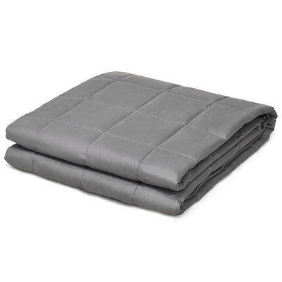 15 lbs 100% Cotton Weighted Blankets-Gray - Relaxacare