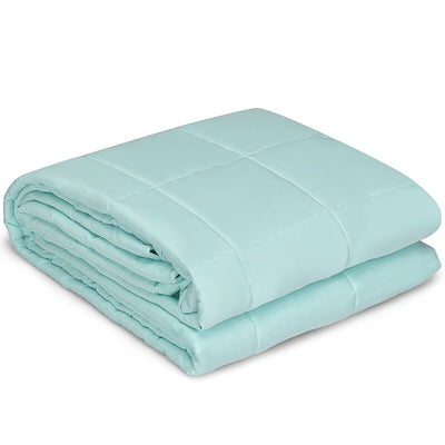 15 lbs 48 x 72 Inch Premium Cooling Heavy Weighted Blanket-Light Green - Relaxacare