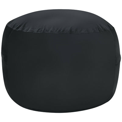 3 Feet Bean Bag Chair with Microfiber Cover and Independent Sponge Filling-Black - Relaxacare