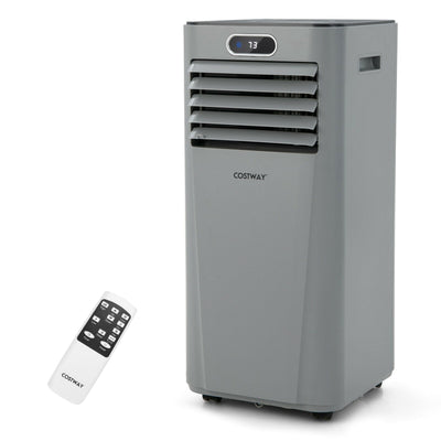 8000BTU 3-in-1 Portable Air Conditioner with Remote Control-Gray - Relaxacare