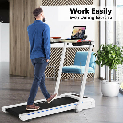 COSTWAY - 2.25HP 3-in-1 Folding Treadmill with Table Speaker Remote Control - Relaxacare