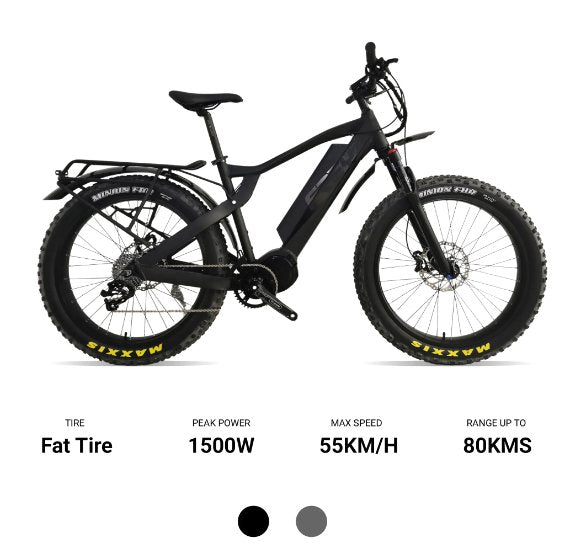 Frey Bike HUNTER Bafang M62 Electric Hunting Bike Up To 55 KM/H,