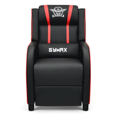 Massage Racing Gaming Single Recliner Chair-Red - Relaxacare