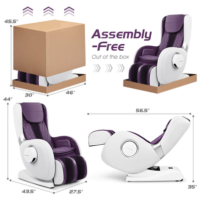 Sale-COSTWAY- FREE Foot Massager- JL10004WL - Full Body Zero Gravity Massage Chair Recliner with SL Track & Heat - Relaxacare