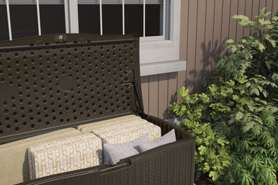 SunCast- Extra Large Deck Box - Java 124 Gallon - Relaxacare