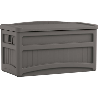 SunCast- Medium Deck Box With Seat - Stoney 73 gallon - Relaxacare