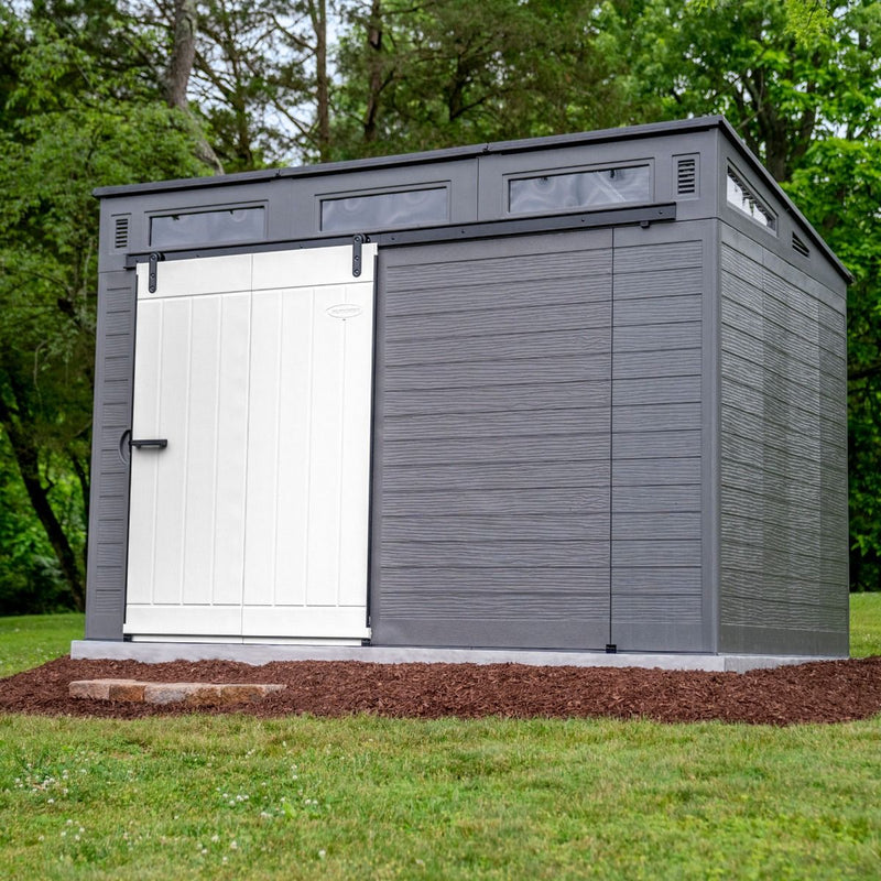 SunCast- Modernist 10 ft. x 7 ft. Barn Door Storage Shed - Relaxacare