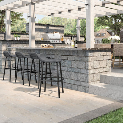 SunCast-Outdoor Bar Stools - Cool Gray - Relaxacare