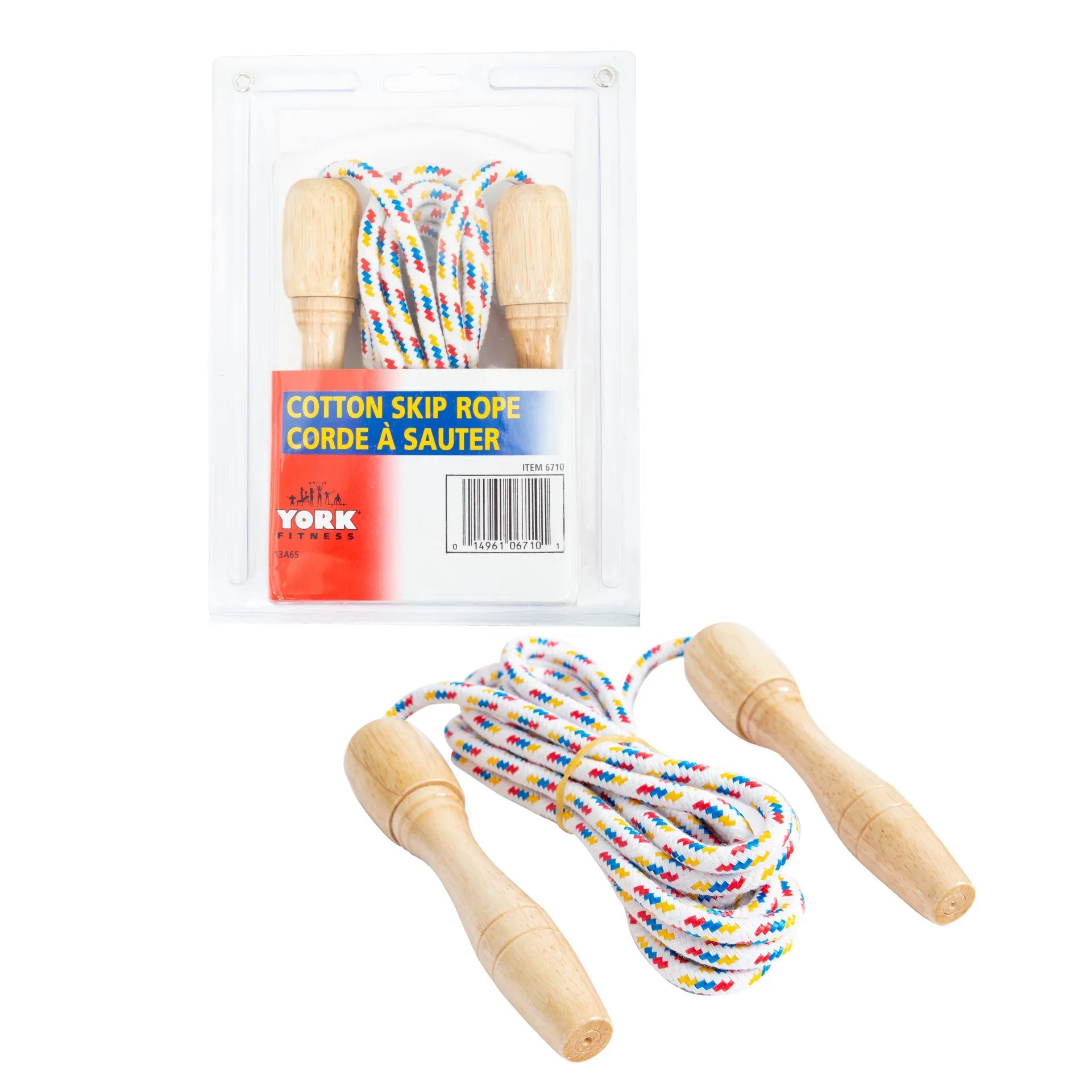 York Fitness Corde ? sauter en cuit 2,5m YORK Corde à sauter en coton Longueur 2,44 m : : Sports