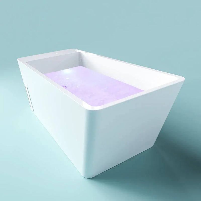 Acrylic Cold Plunge Tub with Built-In Ice Maker – All-in-One Ice Bath Spa for Athlete Recovery, Hydrotherapy & Home Gym-
