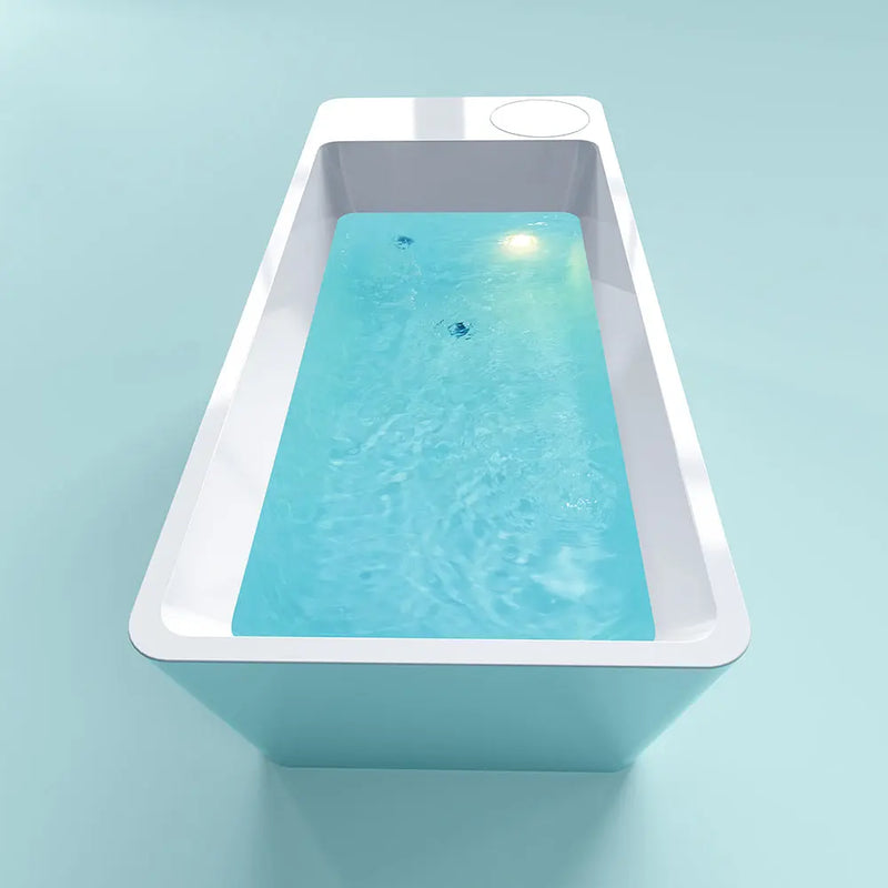 Acrylic Cold Plunge Tub with Built-In Ice Maker – All-in-One Ice Bath Spa for Athlete Recovery, Hydrotherapy & Home Gym-