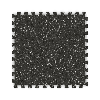 0.79 inch Thick Rubber Top Exercise Mat 48 Sq Ft with Boarders
