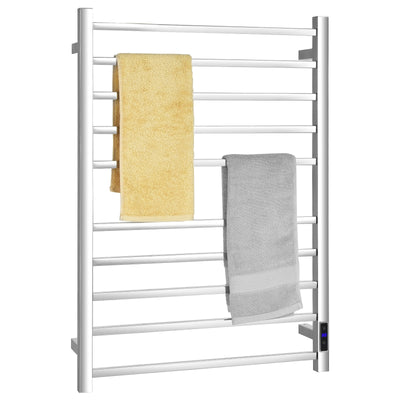 10-Bar Electric Stainless Steel Towel Warmer