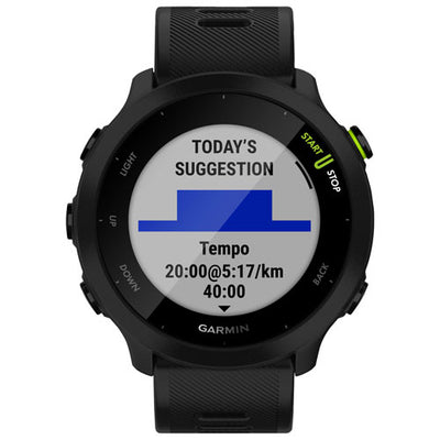 *Garmin Forerunner 55, 42mm GPS Running Watch with Daily Suggested Workouts, Up to 2 Weeks of Battery Life