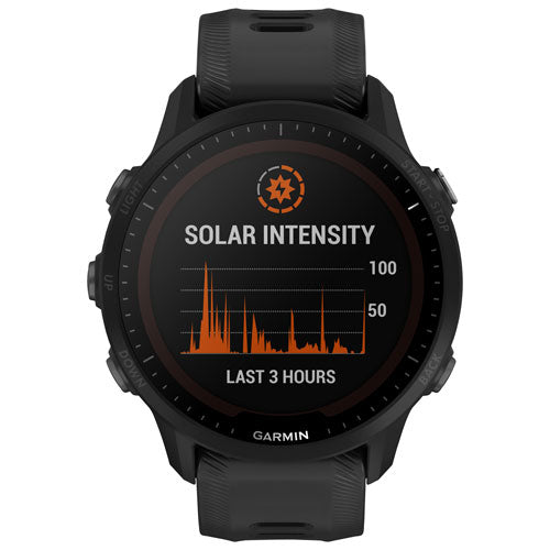 *Garmin Forerunner 955 SOLAR, 46.5mm GPS Running Smartwatch, Tailored to Triathletes, Long-Lasting Battery