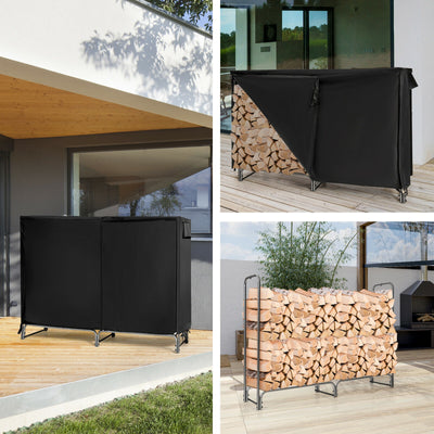 4 Feet/5 Feet/6 Feet/8 Feet Firewood Storage Log Rack-6 Feet