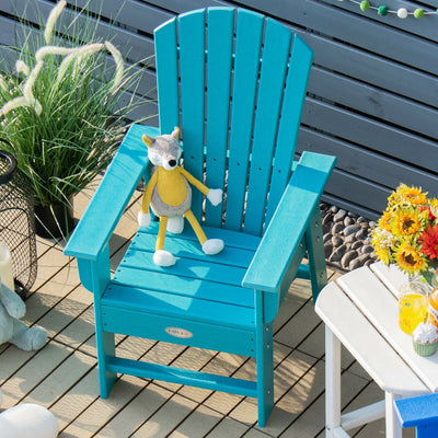 *Patio Kids' Adirondack Chair with Ergonomic Backrest - Turquoise