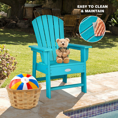 *Patio Kids' Adirondack Chair with Ergonomic Backrest - Turquoise