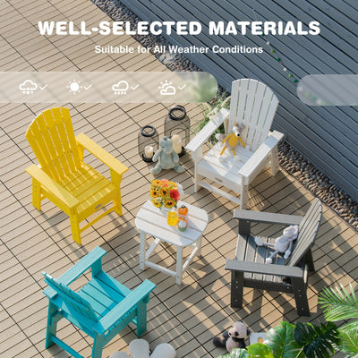 *Patio Kids' Adirondack Chair with Ergonomic Backrest - Turquoise