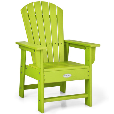 *Patio Kids' Adirondack Chair with Ergonomic Backrest - Green
