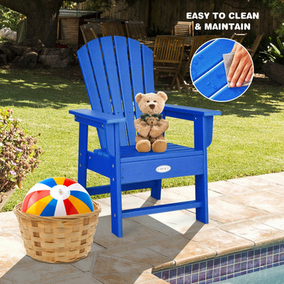 *Patio Kids' Adirondack Chair with Ergonomic Backrest - Blue