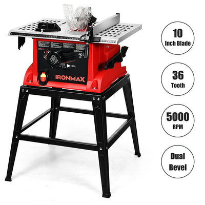 10 Inches Aluminum Tabletop Table Saw Electric Cutting Machine