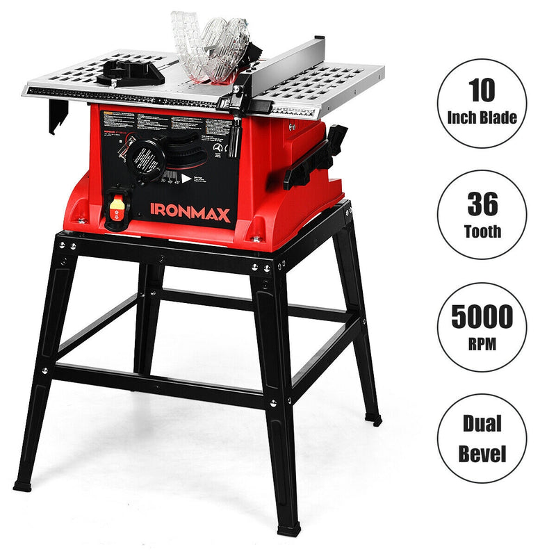 10 Inches Aluminum Tabletop Table Saw Electric Cutting Machine