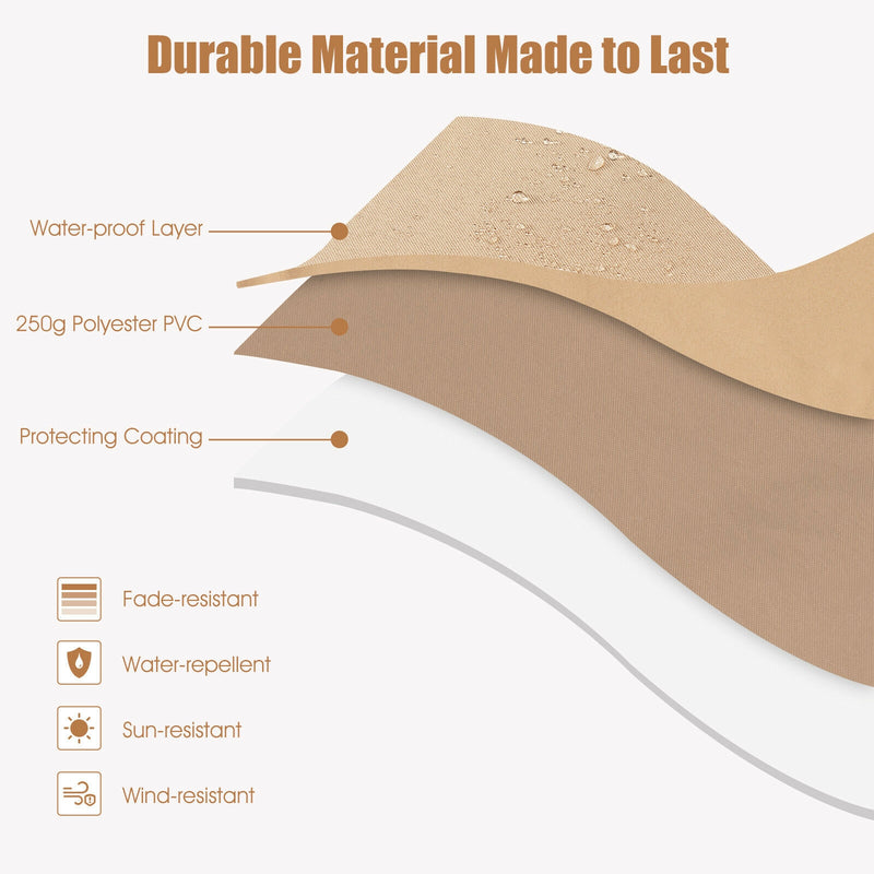 Parasol Offset Cantilever Umbrella Cover with Fiberglass Rod
