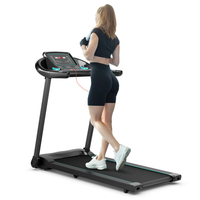 *2.25HP Electric Running Machine Treadmill with Speaker and APP Control - Blue