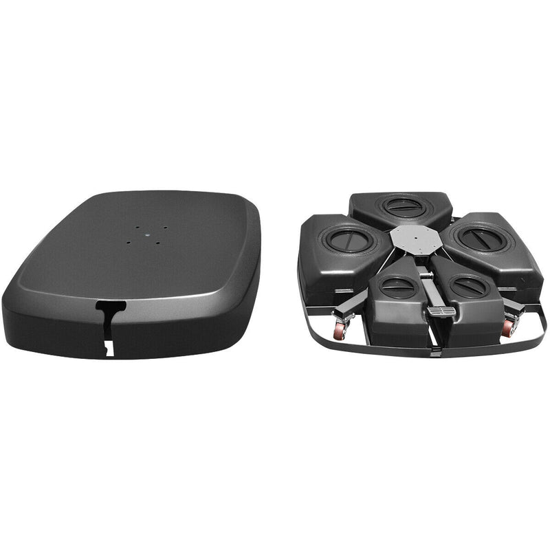 *Patio Cantilever Offset Umbrella Base with Wheels for Garden Poolside Deck