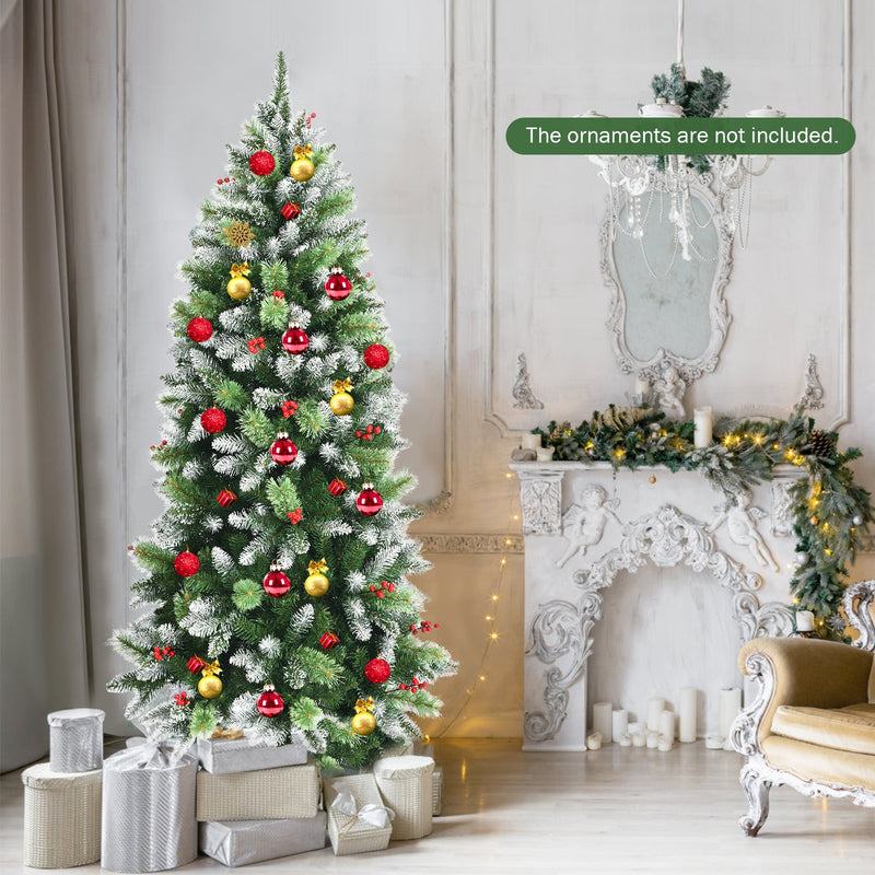 Snow Sprayed Christmas Tree for Holiday Festival Decoration-6&
