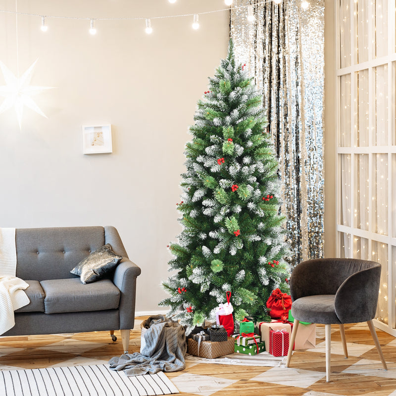 Snow Sprayed Christmas Tree for Holiday Festival Decoration-6&