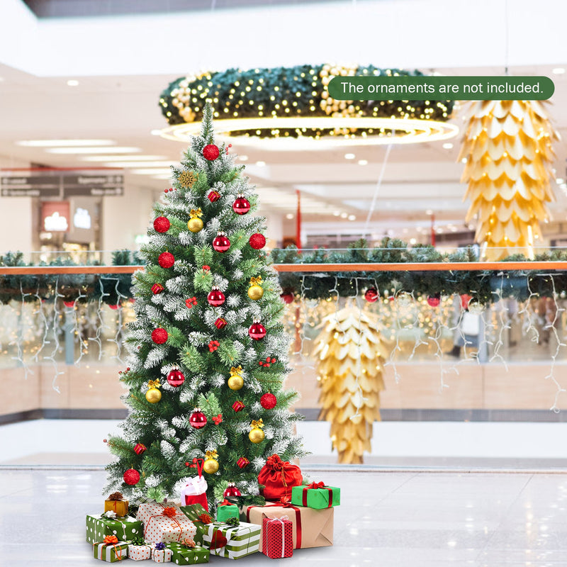 Snow Sprayed Christmas Tree for Holiday Festival Decoration-5&