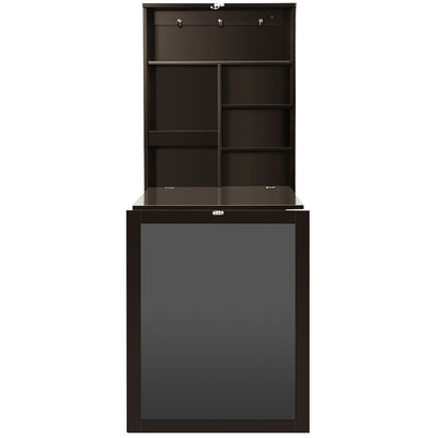 *Convertible Wall Mounted Table with A Chalkboard - Coffee