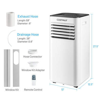 *Portable Air Conditioner 10000 BTU Evaporative Air Cooler Dehumidifier-White