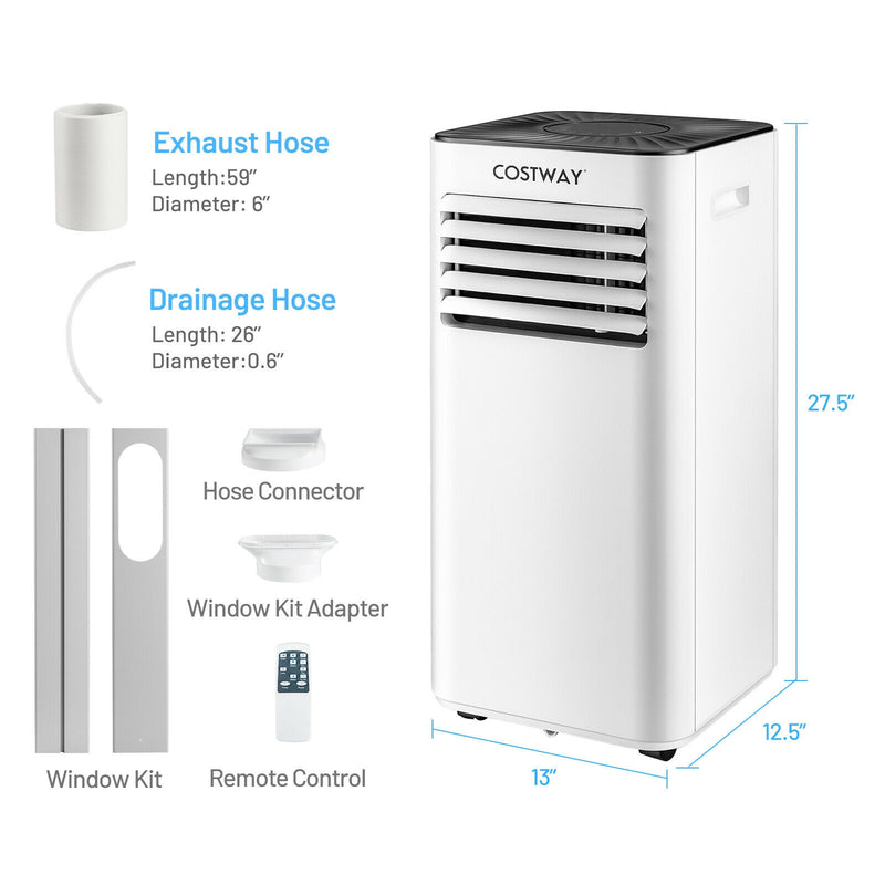 *Portable Air Conditioner 10000 BTU Evaporative Air Cooler Dehumidifier-White