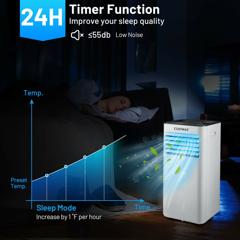*Portable Air Conditioner 10000 BTU Evaporative Air Cooler Dehumidifier-White
