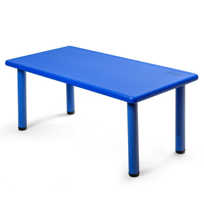 *Kids Plastic Rectangular Learn and Play Table - Blue