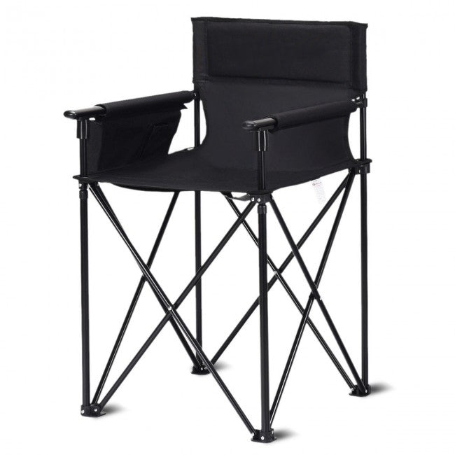 *Portable 38 Inch Oversized High Camping Fishing Folding Chair