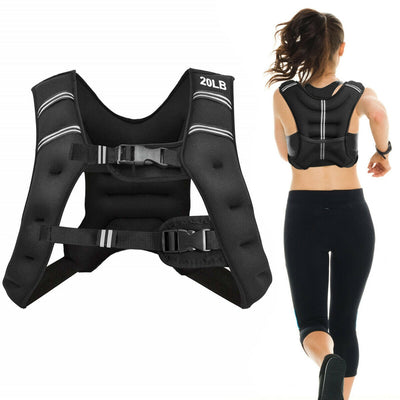 *Training Weight Vest Workout Equipment with Mesh Bag and Adjustable Buckles - 20 lbs