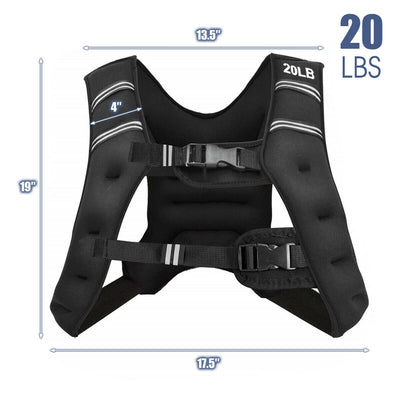 *Training Weight Vest Workout Equipment with Mesh Bag and Adjustable Buckles - 20 lbs