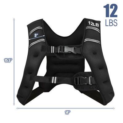 *Training Weight Vest Workout Equipment with Mesh Bag and Adjustable Buckles - 12 lbs