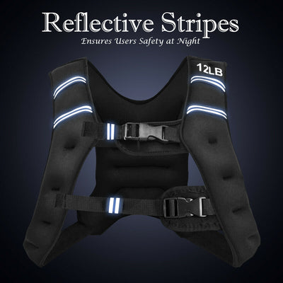 *Training Weight Vest Workout Equipment with Mesh Bag and Adjustable Buckles - 12 lbs