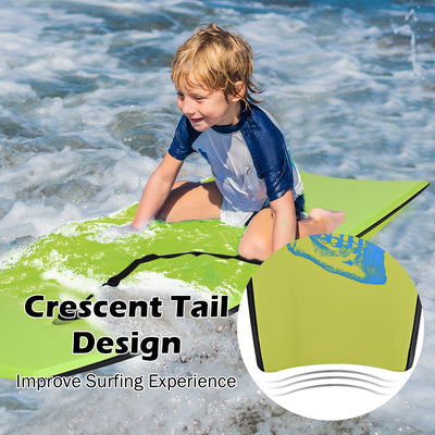 *Super Surfing  Lightweight Bodyboard with Leash - L