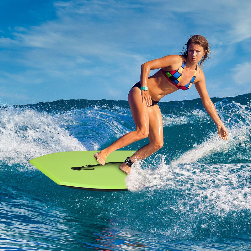 *Super Surfing  Lightweight Bodyboard with Leash - L