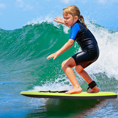 *Super Surfing  Lightweight Bodyboard with Leash - L