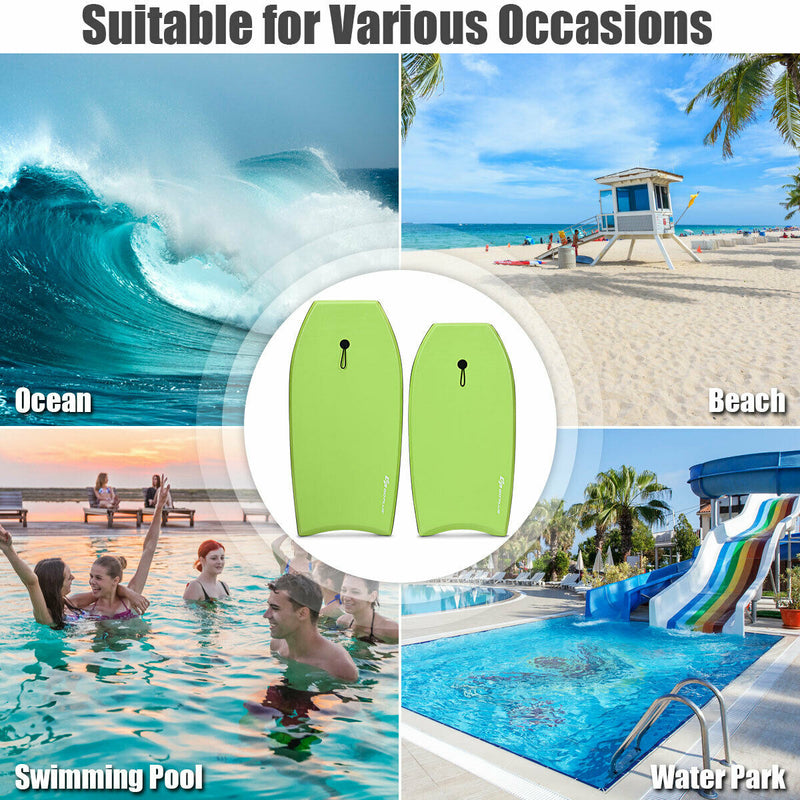 *Super Surfing  Lightweight Bodyboard with Leash - L