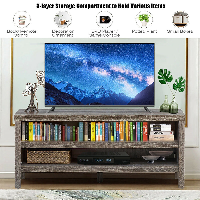 3-Tier TV Stand Console Cabinet for TV&